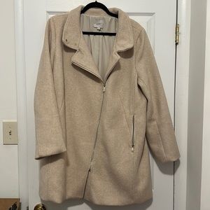 Cream Loft Winter Coat, Size XL